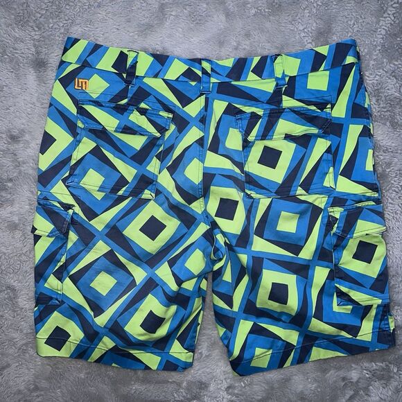 Loudmouth Golf Men’s Fairway Island Green Heritage Short Bermuda 40 10.5” Inseam - Picture 6 of 7